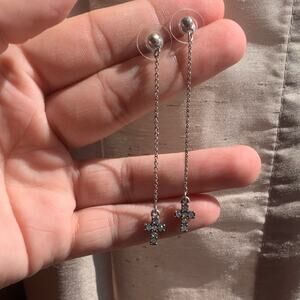Dangle Stud Cross earrings